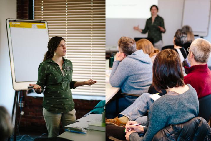 Laney from New England Wildflower Society teaching