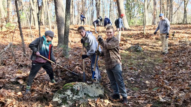 Volunteers Clearing Trail