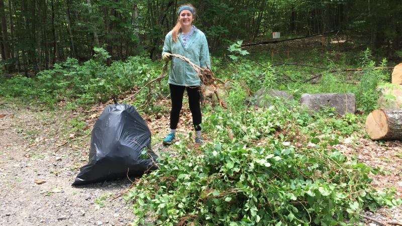 Happy Invasive Volunteer