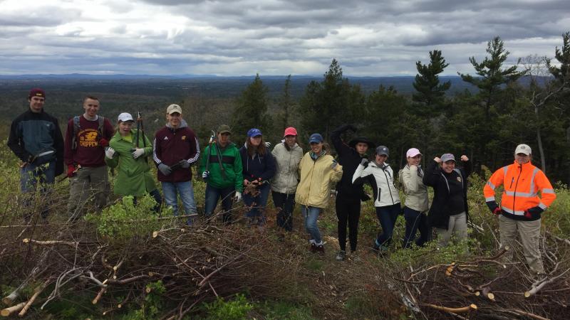 Volunteers at Mt. Agamenticus