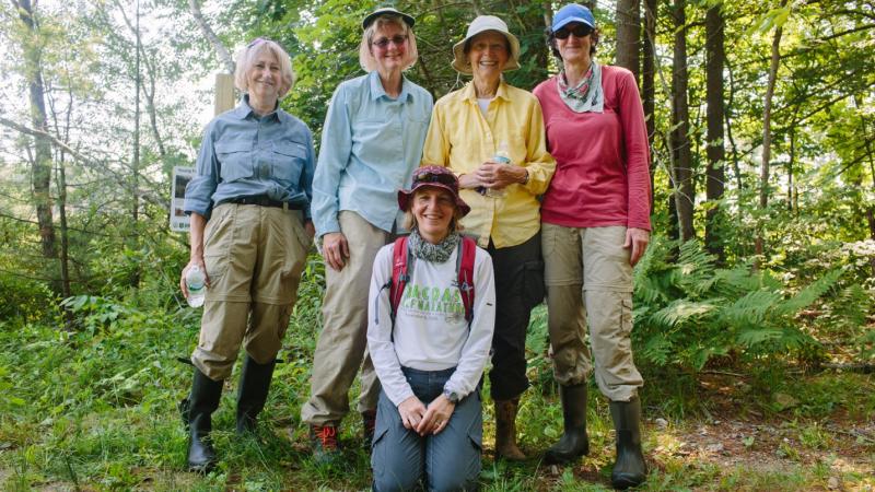 smiling volunteers