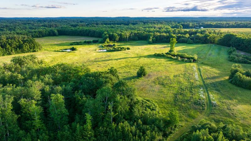 aerial image of farm 