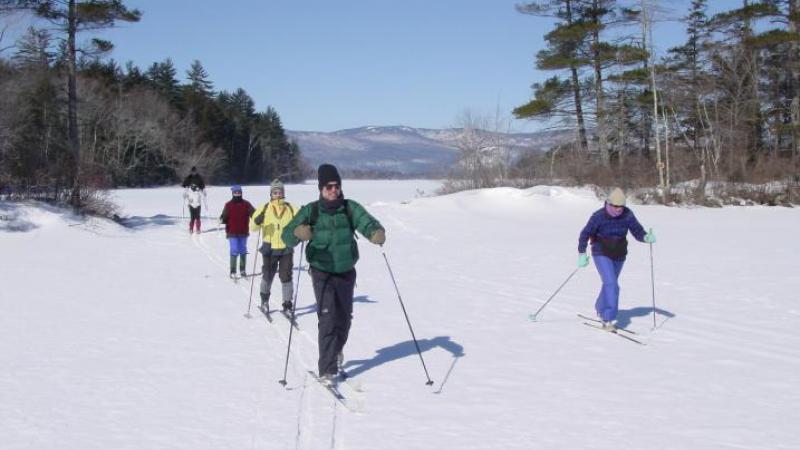 Squam winter skiing