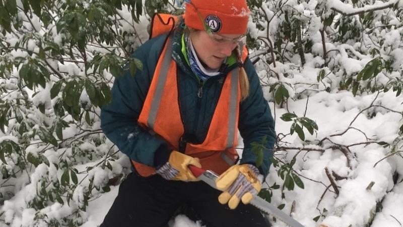 sla trail work in winter