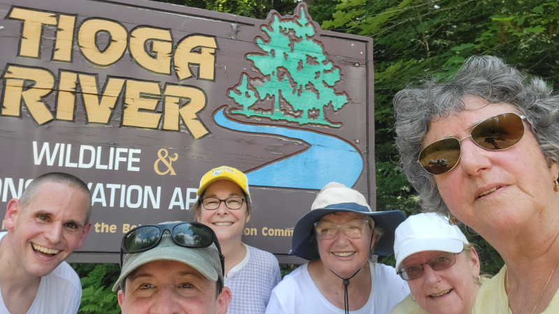 Volunteers at Tioga River