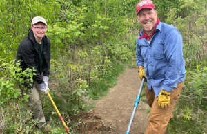 smiling volunteers 