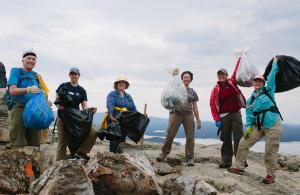 Trash collected at Mount Major