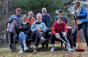 group of volunteers smiling