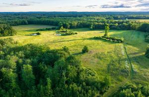 aerial image of farm 