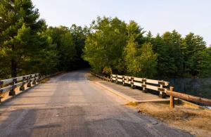 bridge over pawtuckaway lake