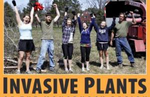 Brochure cover for invasive plants of hte monadnock region
