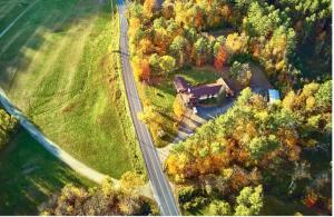 easement field next to house aerial