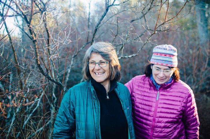 people on a nature walk