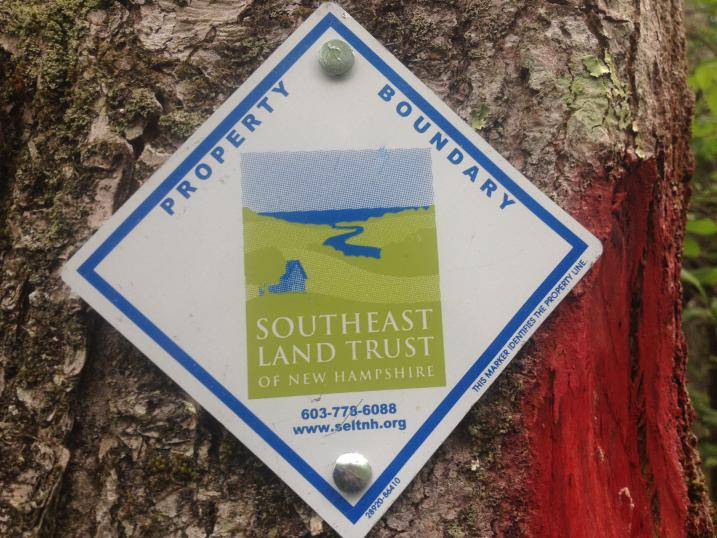 Southeast Land Trust boundary sign