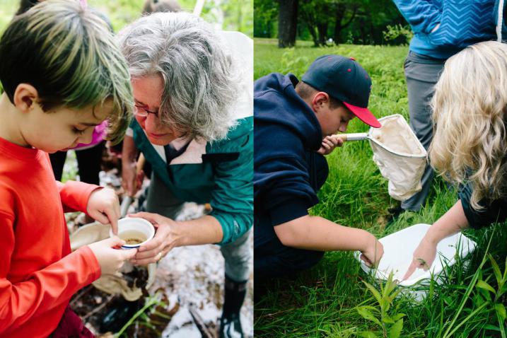 Bioblitz students and experts work together AWWA