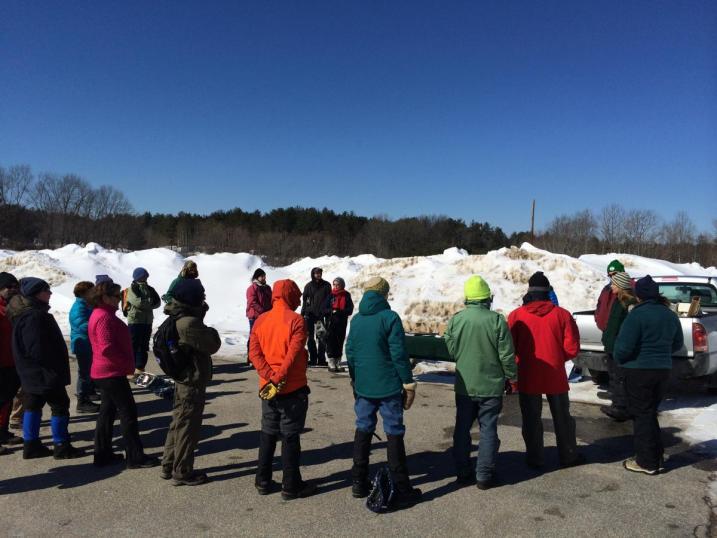 Crowd Listening to NH Fish and Game Biologist