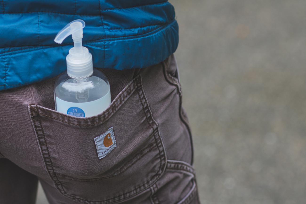 Hand Sanitizer in Pocket