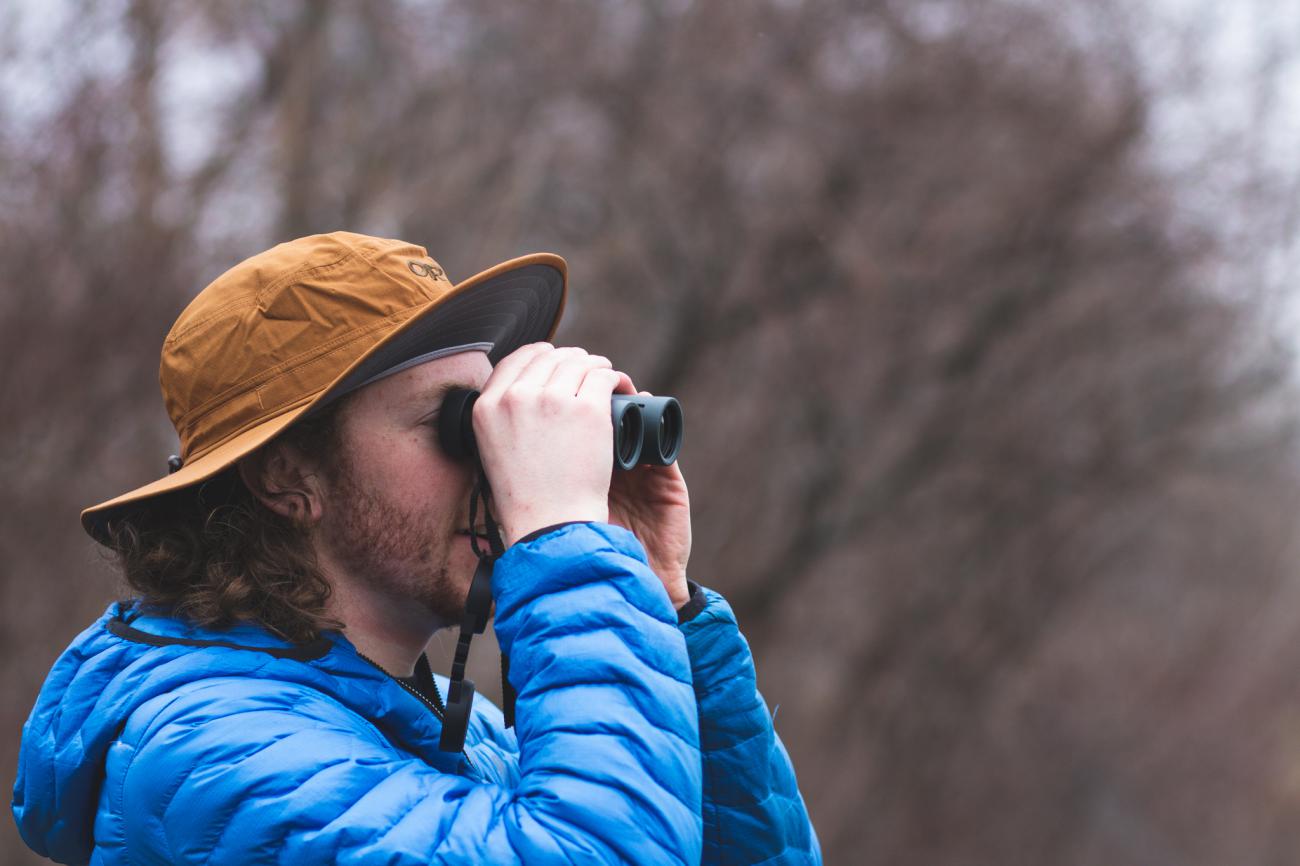 Person using Binoculars