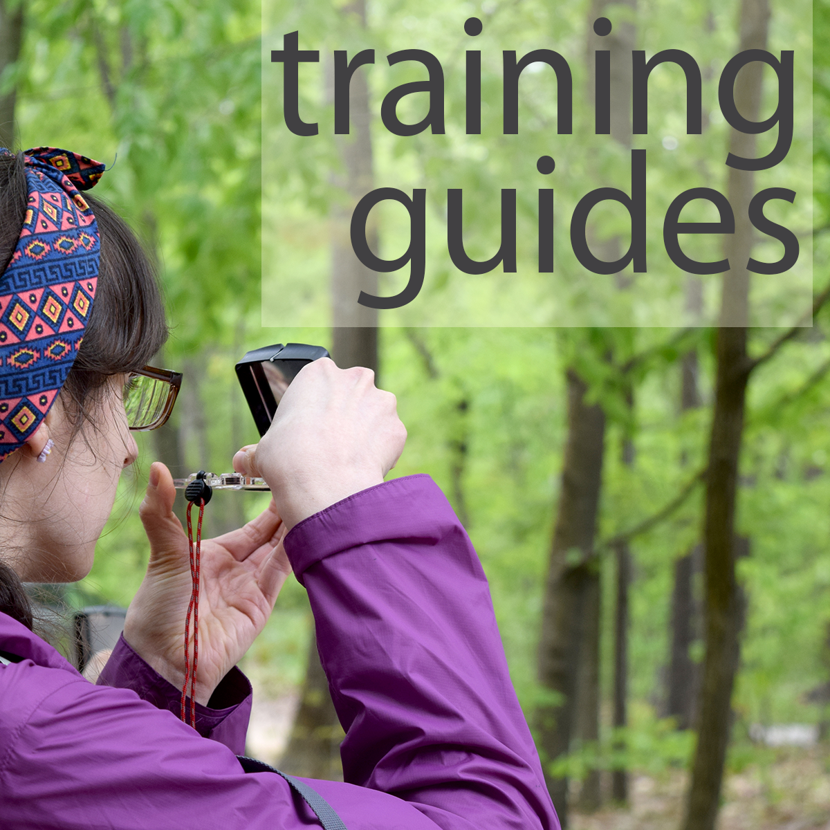 training guides icon with hands