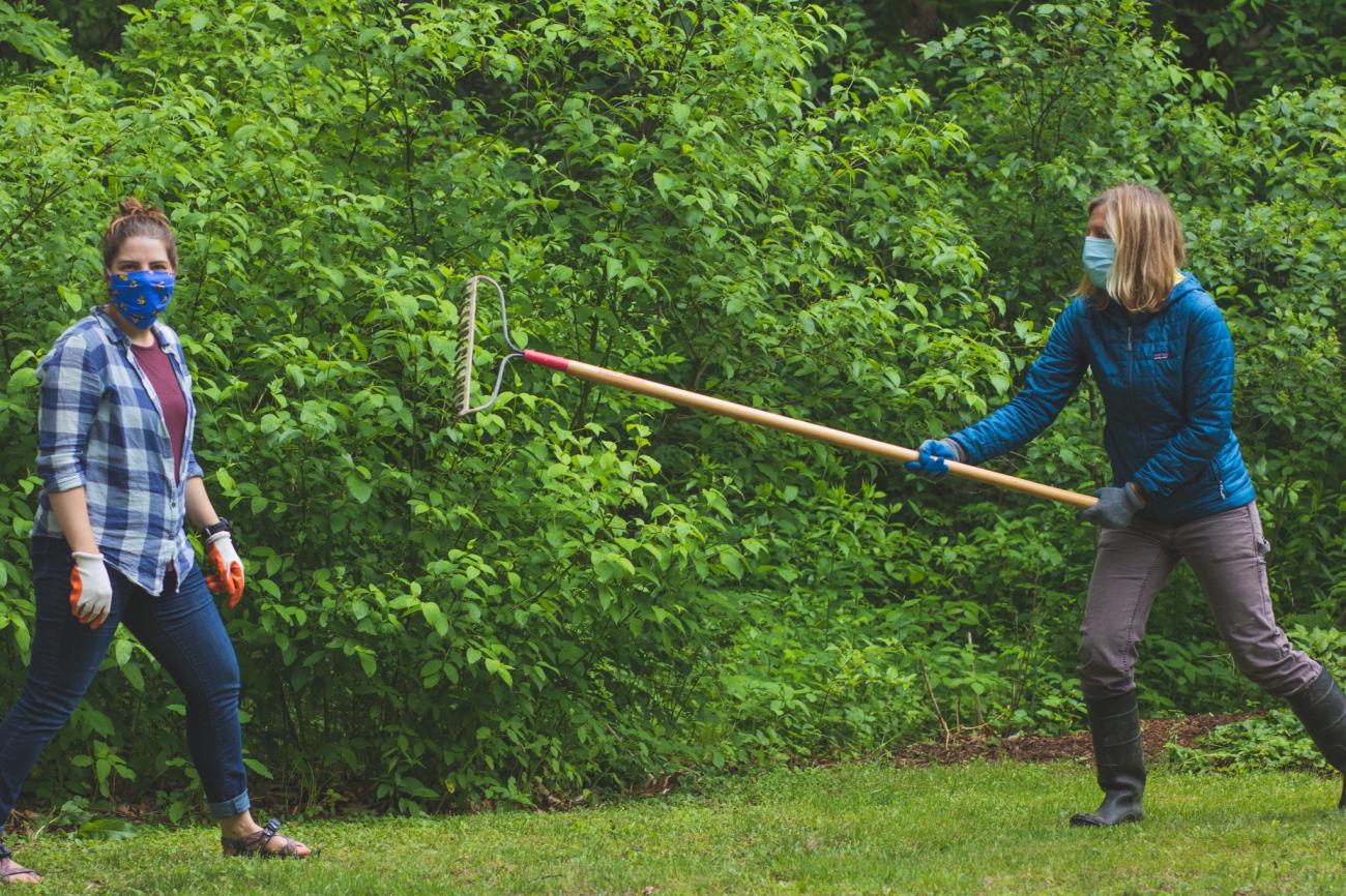 Volunteers Standing 6ft Apart