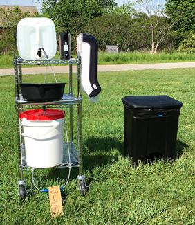 DYI portable handwashing station