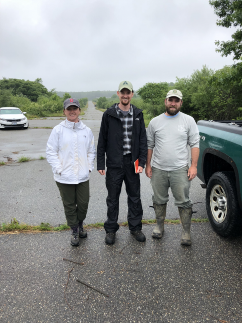 Interns with Brett from NH Fish &amp; Game