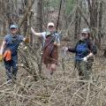 Happy invasive plant volunteers