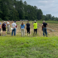 group of volunteers at state forest nursery