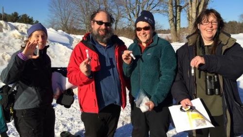 Group holding rabbit pellets